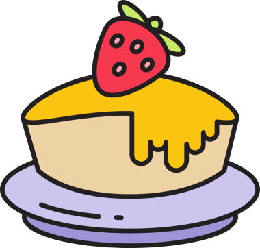 Cheesecake Tatlı Simgesi Clipart