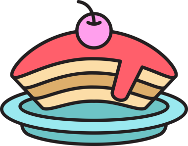 Katman Keki Simgesi İllüstrasyonu