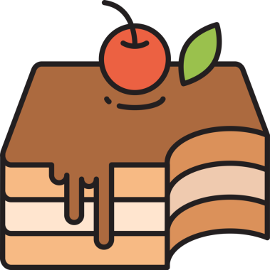 Katman Keki Simgesi İllüstrasyonu