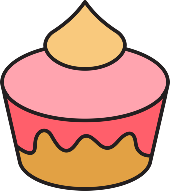 Pudding Pasta Simgesi Clipart