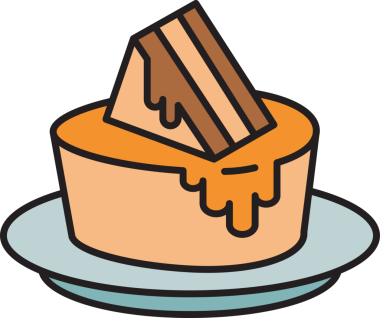 Cheesecake Tatlı Simgesi Clipart