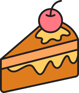 Cheesecake Tatlı Simgesi Clipart