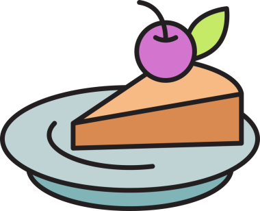 Cheesecake Tatlı Simgesi Clipart