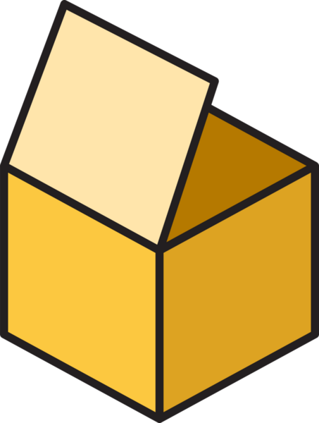 Karton Kutu Simgesi Clipart