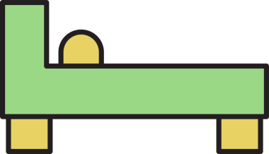 Yatak Simgesi İllüstrasyon Clipart