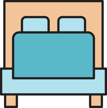 Yatak Simgesi İllüstrasyon Clipart