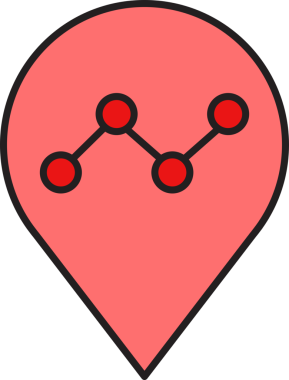 Harita Pin ve Grafik Simgesi