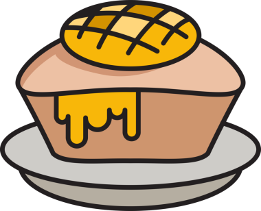 Pudding Cheesecake Çizim Klibi