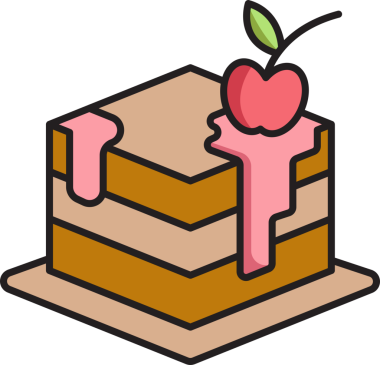 Katman Keki İllüstrasyonu Clipart