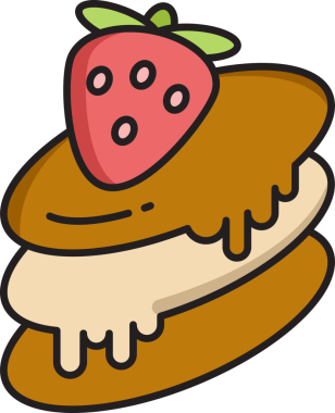 Cheesecake Simgesi İllüstrasyon Klibi