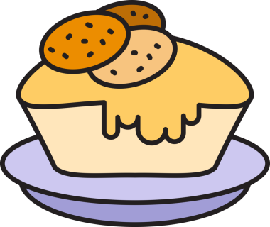 Cheesecake Simgesi İllüstrasyon Klibi