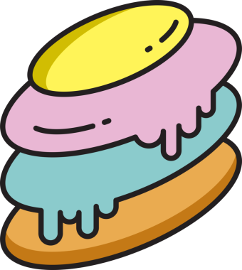 Makarna Tatlısı İllüstrasyon Clipart