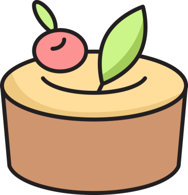 Cheesecake Simgesi İllüstrasyon Klibi