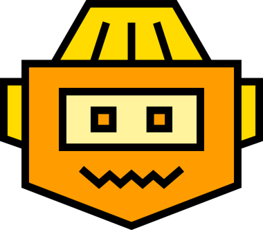 Robot Baş Simgesi İllüstrasyonu