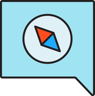 İleti ve Pusula Simgesi