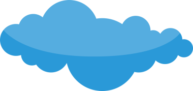 Mavi Bulut Çizimi Clipart