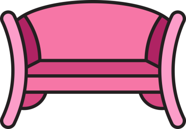 Park Bench Simgesi İllüstrasyonu