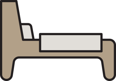 Yatak Simgesi İllüstrasyon Clipart