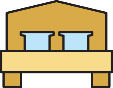 Yatak Simgesi İllüstrasyon Clipart