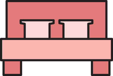 Yatak Simgesi İllüstrasyon Clipart