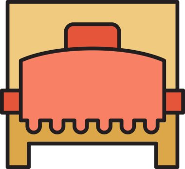 Yatak Simgesi İllüstrasyon Clipart