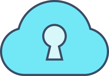 Bulut Güvenliği Simgesi Clipart