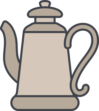 Çaydanlık Simgesi İllüstrasyon Klibi