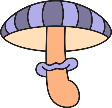 Mantar Simgesi İllüstrasyon Klibi