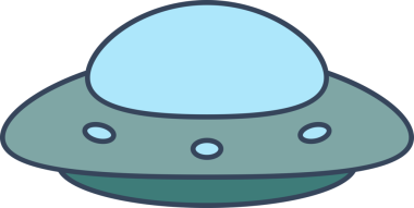 UFO uçan uzay gemisi simgesi