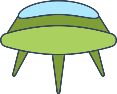 UFO uçan uzay gemisi simgesi