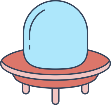 UFO uçan uzay gemisi simgesi