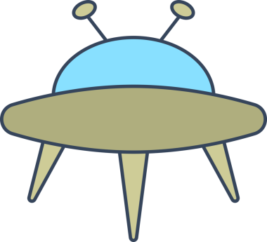 UFO uçan uzay gemisi simgesi