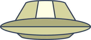 UFO uçan uzay gemisi simgesi