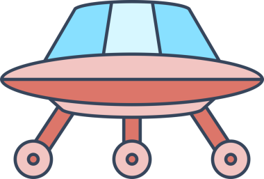 UFO uçan uzay gemisi simgesi