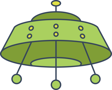 UFO uçan uzay gemisi simgesi