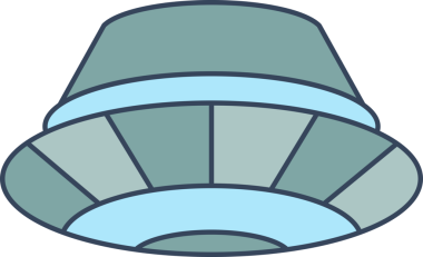 UFO uçan uzay gemisi simgesi