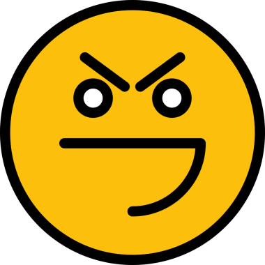 Kızgın Yüz Emoji İllüstrasyonu