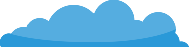 Mavi Bulut Çizimi Clipart