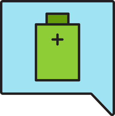 İleti ve Pil Simgesi