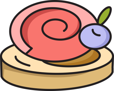 pasta ve fırın ikonu illüstrasyonu