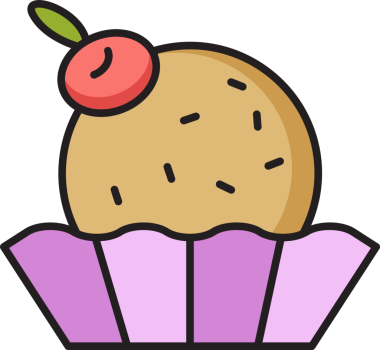 pasta ve fırın ikonu illüstrasyonu