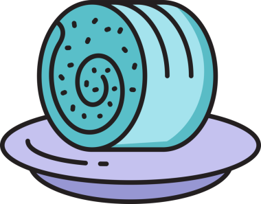 pasta ve fırın ikonu illüstrasyonu