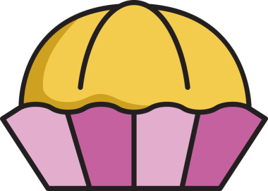 pasta ve fırın ikonu illüstrasyonu