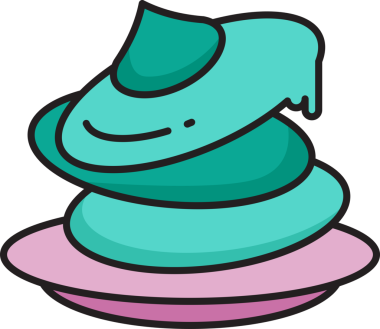 pasta ve fırın ikonu illüstrasyonu