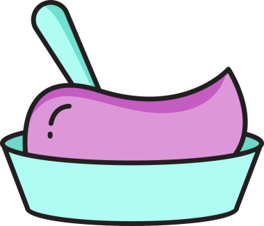 pasta ve fırın ikonu illüstrasyonu