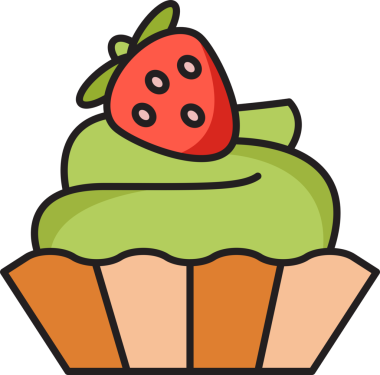 pasta ve fırın ikonu illüstrasyonu