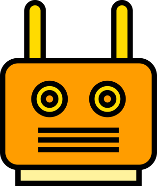 Komik Robot Avatar Clipart