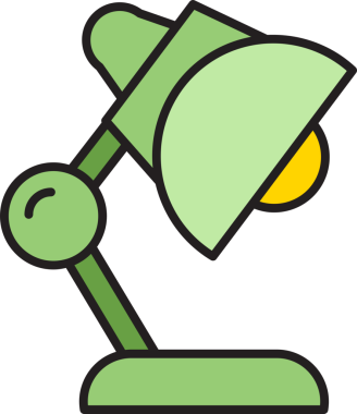 Tablo Lambası Simgesi Clipart