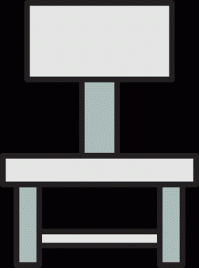 Sandalye Simgesi İllüstrasyon Clipart