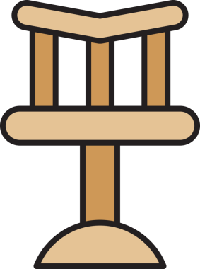 Sandalye Simgesi İllüstrasyon Clipart